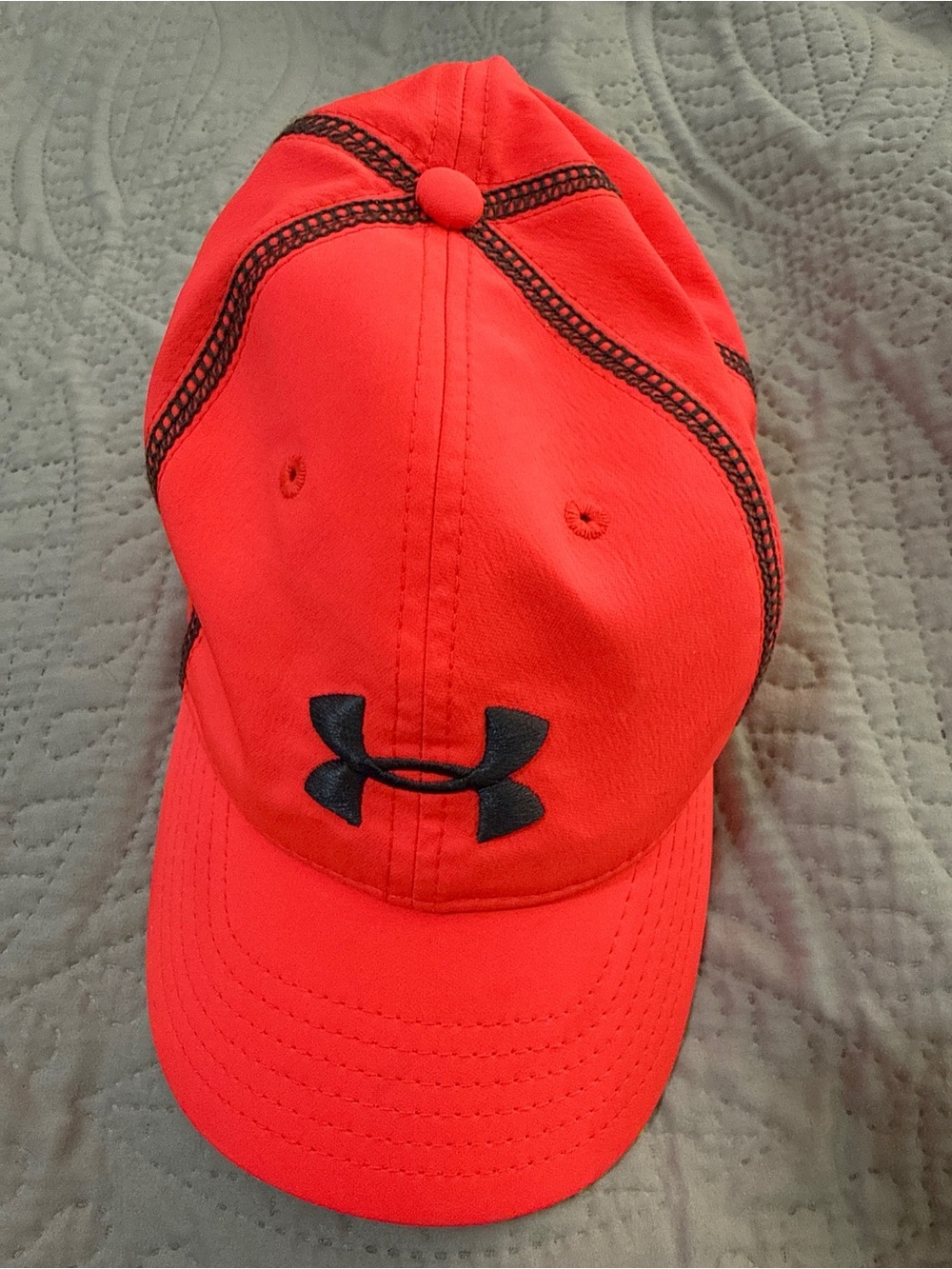 Under Armour Women's Renegade Cap in neon/bright coral red